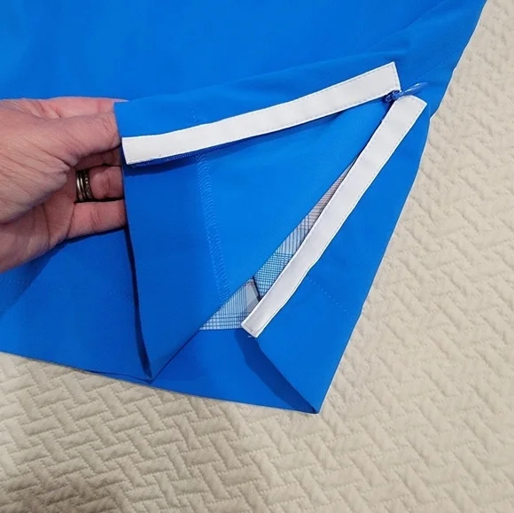 Nike Golf Skort Blue Skort Activewear Skirt with Shorts Zipper sides Size 10 - Picture 4 of 15